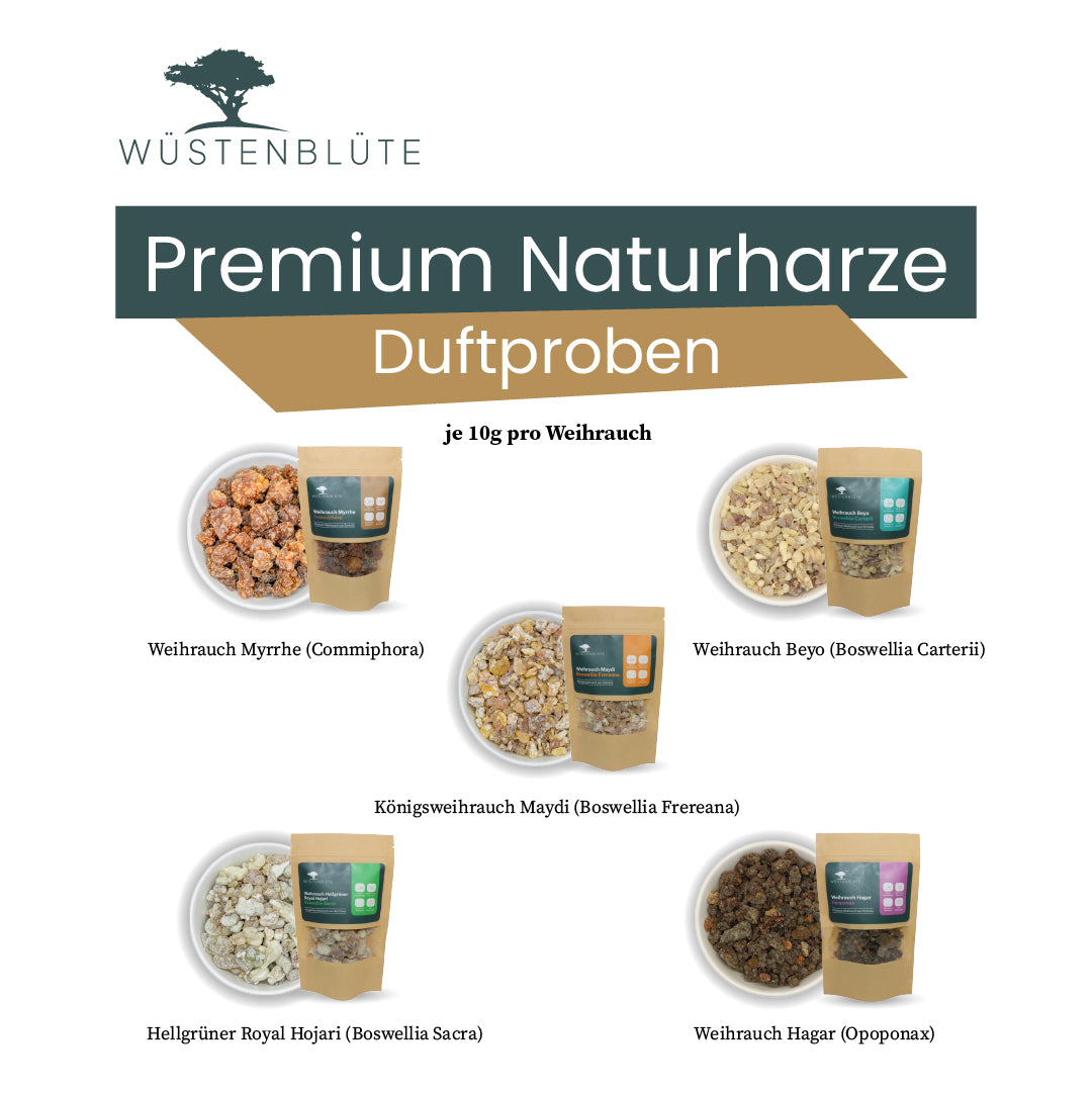 Weihrauch Duftproben-Set - 5 Sorten